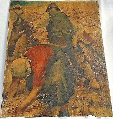 Quadro mietitori lavoro - quadro, al