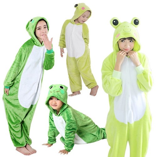 Pigiama rana verde kigurumi - verde,