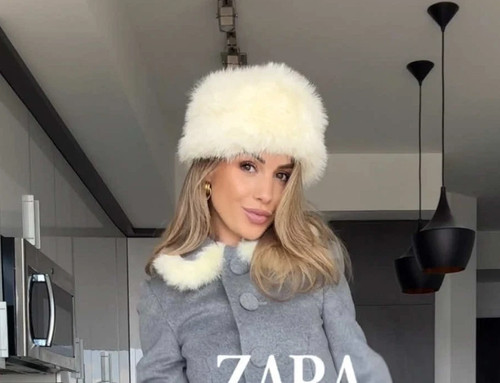 Zara ecru pelliccia finta - zara,