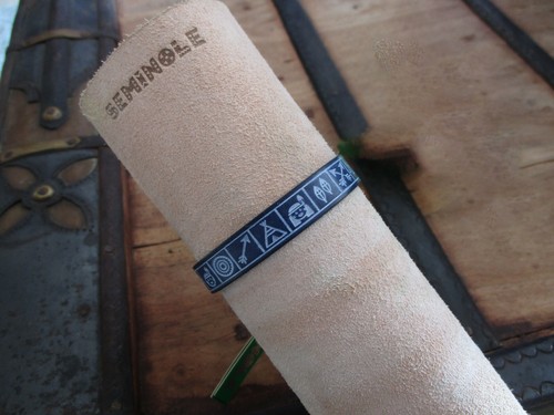 Bracciale cuoio blu cobalto - bracciale,