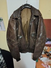 SCHOTT GIUBBOTTO IN VERA PELLE ORIGINALE 46 USA Traglia M/L 