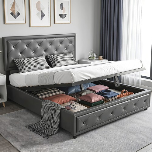 Letto imbottito 140x200cm - letto,