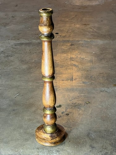 Antico candeliere legno - candeliere,