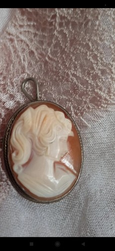 Ciondolo spilla cammeo vintage - ciondolo/spilla,