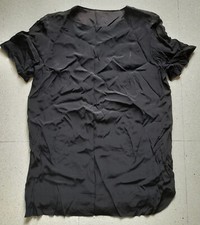 Vestito nero manica corta con sottana interna estivo corto