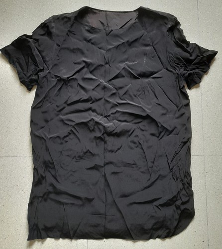 Vestito nero manica corta con