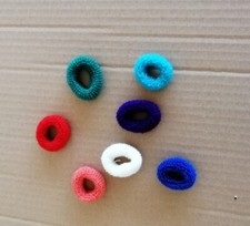 8 pz Elastico per Capelli, fermacoda Stoffa Colori Vari 3 Cm  E260