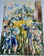 PIERO GAULI," Renzo e Lucia in viaggio di nozze a Venezia " 