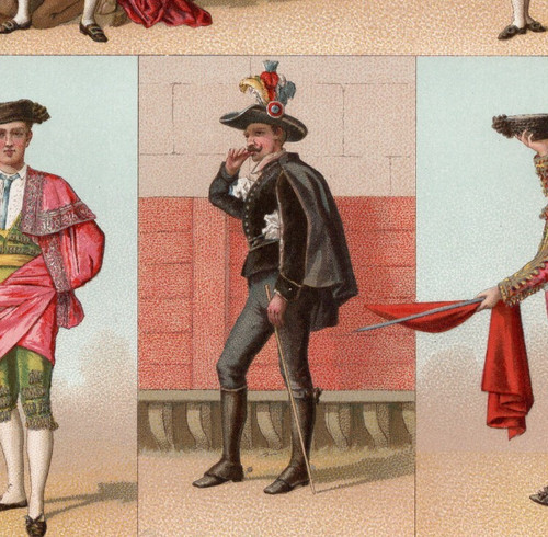 Spagna matador e scena - -,