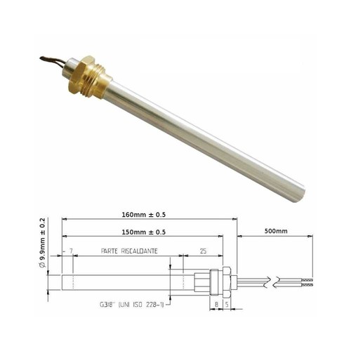Resistenza candeletta stufe - stufe, a
