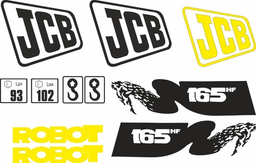 Adesivi jcb 165 escavatore - jcb,