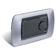 TERMOSTATO ELETTRONICO DA INCASSO UNIVERSALE 220V CON SPIA NERO - PERRY ELECTRIC