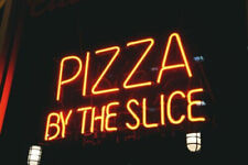 Pizza By The Slice Open 20"x16" Neon Light Sign Lamp Display Bar Shop Windows