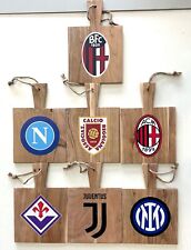 Tagliere legno stemmi calcio e