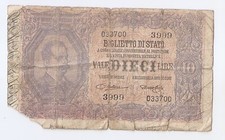 ITALIA 10 lire (1888-1925)