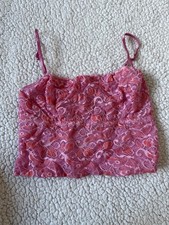 Y2K Rosa Pizzo Crop Lingerie