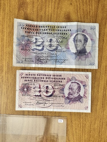 Lotto banconote svizzera - di,