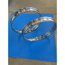 COPPIA CERCHI ITALCERCHIO IN ACCIAIO CROMATO DUCATI SCRAMBLER 250 350 450 