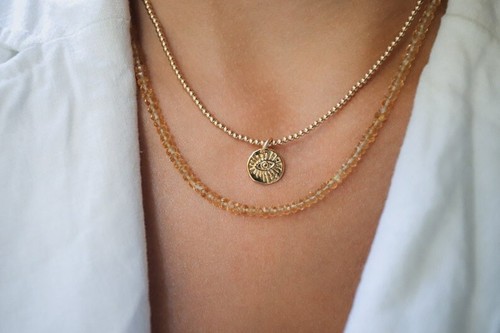 Collana perle rondelle - collana,
