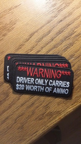 Biker patch warning driver - biker,