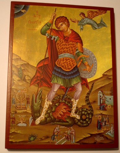 Icona san giorgio - icona,
