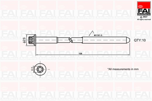 B1139 fai autoparts set - fai,