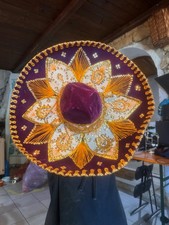 Sombrero charro messicano artigianale in velluto – originale Salazar Yépez.  