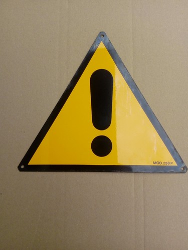 Tabella avvertimento pericolo