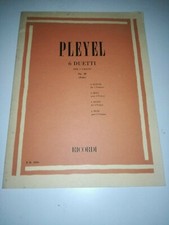 PLEYEL 6 DUETTI RICORDI PER DUE VIOLINI OP 48