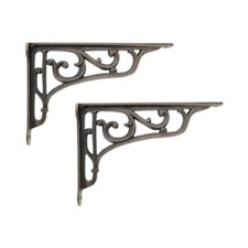 Coppia staffe mensola peltro
