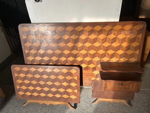 Letto singolo artigianale 900 - letto,