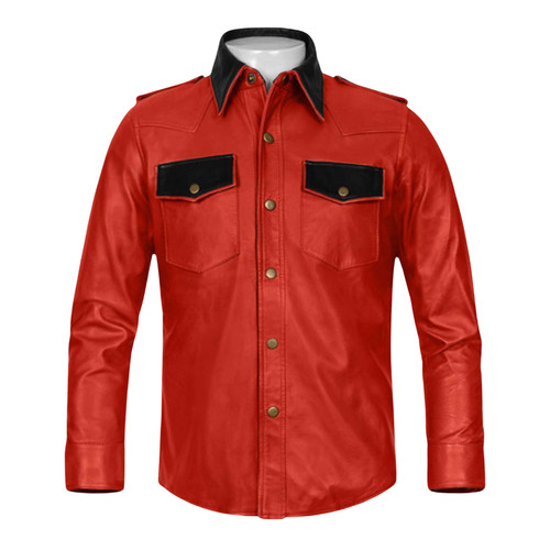 Camicia uomo pelle rossa - da,