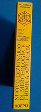 1995 HOEPLI, NUOVO DIZIONARIO DI MERCEOLOGIA E CHIMICA APPLICATA, VOLUME QUARTO