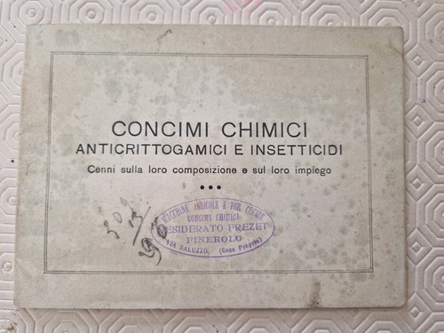 Libretto antico concimi - libretto,