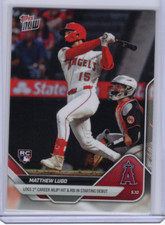 2025 Topps Now Baseball Matthew Lugo Rookie Debut Angels #165