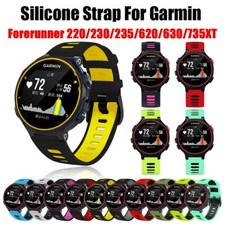 Per Garmin Forerunner 235 220/230/620/630/735XT Cinturino Orologio Silicone 20mm