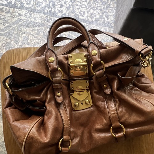 Borsa miu marrone - marrone, grande