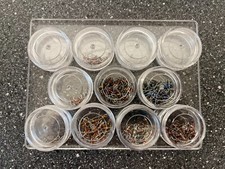 Kit componenti elettronici assortiti vintage - resistenze, induttori e conden...