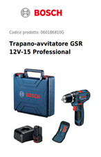 BOSCH GSR 12V-15 TRAPANO