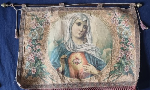 Stendardo antico madonna - stendardo, antico.