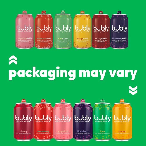 Bubly acqua frizzante - 12, oz