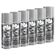 6x ZINCO-ALU SPRAY 400ml
