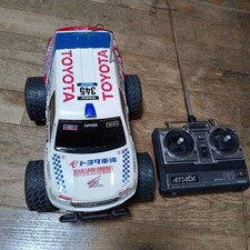 Modellino radiocomando Futaba RC auto Toyota Land Cruiser usato pronto all'uso
