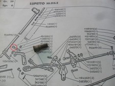 PERNO LEVA SETTORE CAMBIO OM