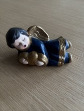 Angioletto con cuore porcellana dipinta Vintage stile Thun