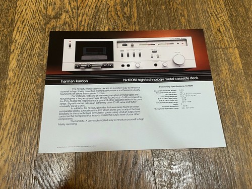 Harman kardon brochure vintage - brochure,