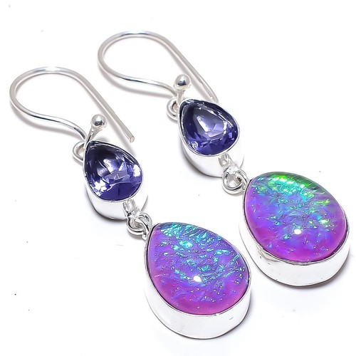 Triplet fire opal tanzanite - triplet, opal,