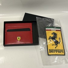 Portafoglio Ferrari in pelle