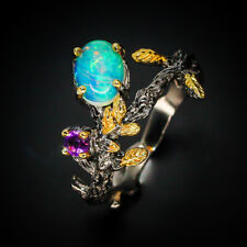 Anello in argento opale