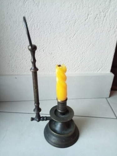 Portacandela ottone vintage - ottone,